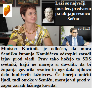 Slovenski in svetovni politični hlev na dan 20.11.21