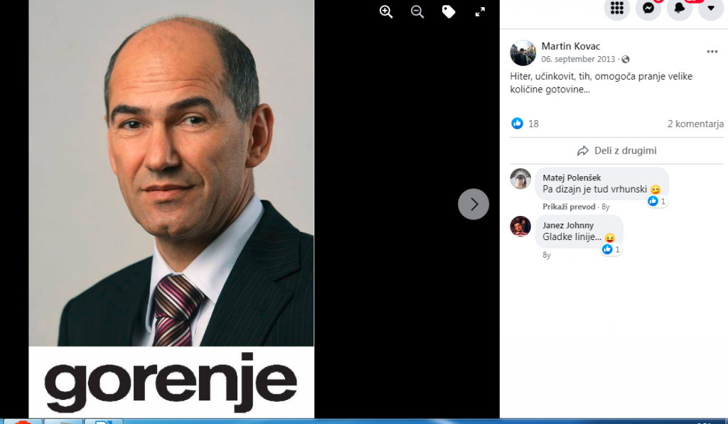 				Martin Kovač o predsedniku vlade RS Janezu Jan&scaron;i. (Foto: Facebook)			