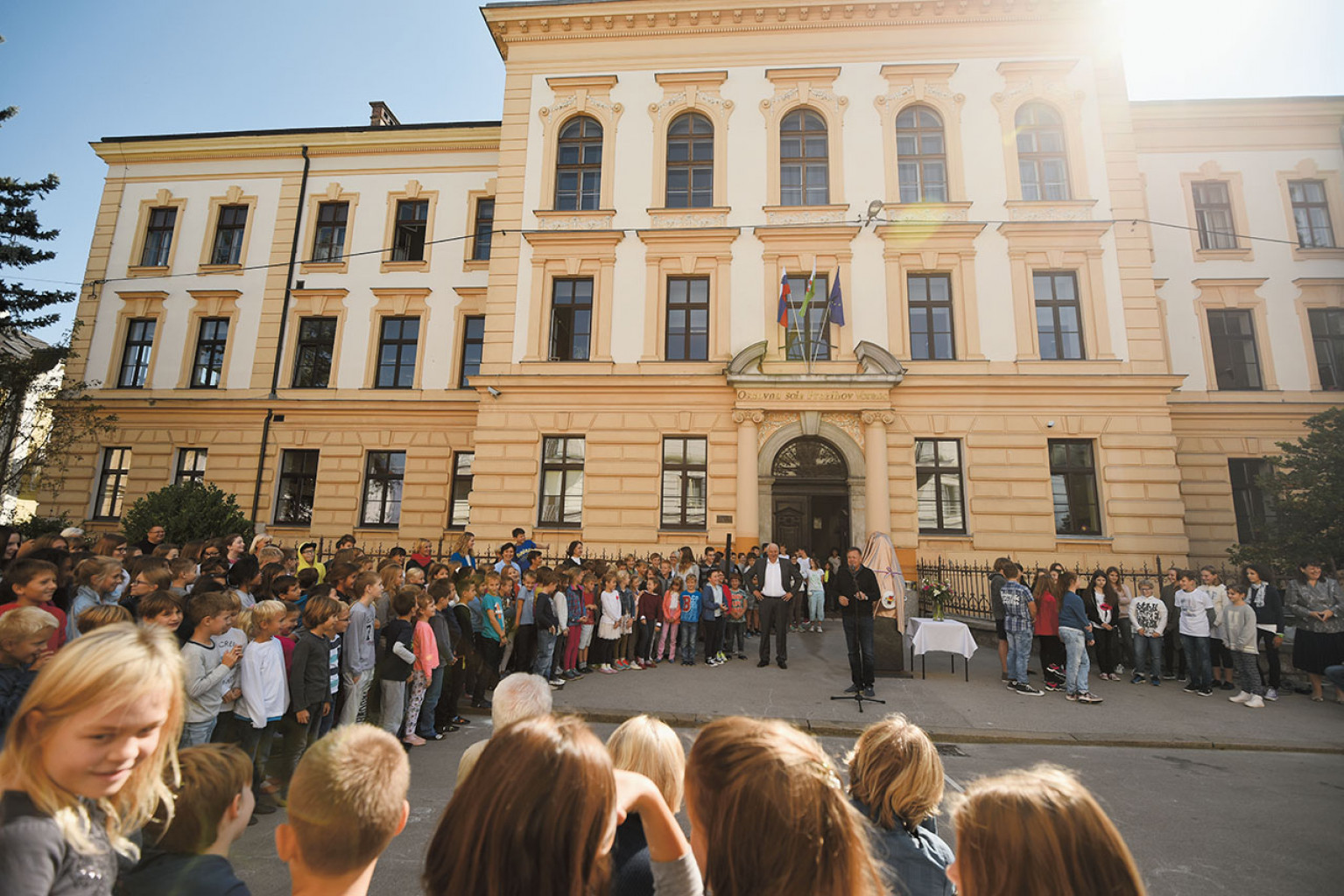 
				Osnovna &scaron;ola Prežihov Voranc v Ljubljani. (Foto: Posnetek zaslona- &Scaron;kandal24)			