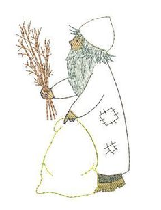 Stickdatei/ Stickmotiv Knecht Ruprecht #stickmotive