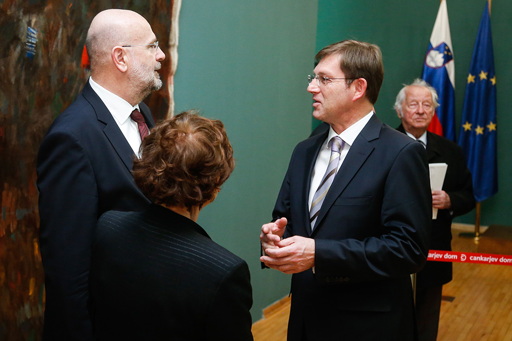 				Branko Masle&scaron;a in Miro Cerar foto STA			