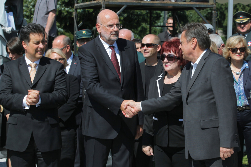 
				Branko Masle&scaron;a in Zoran Janković. (Foto: STA)			
