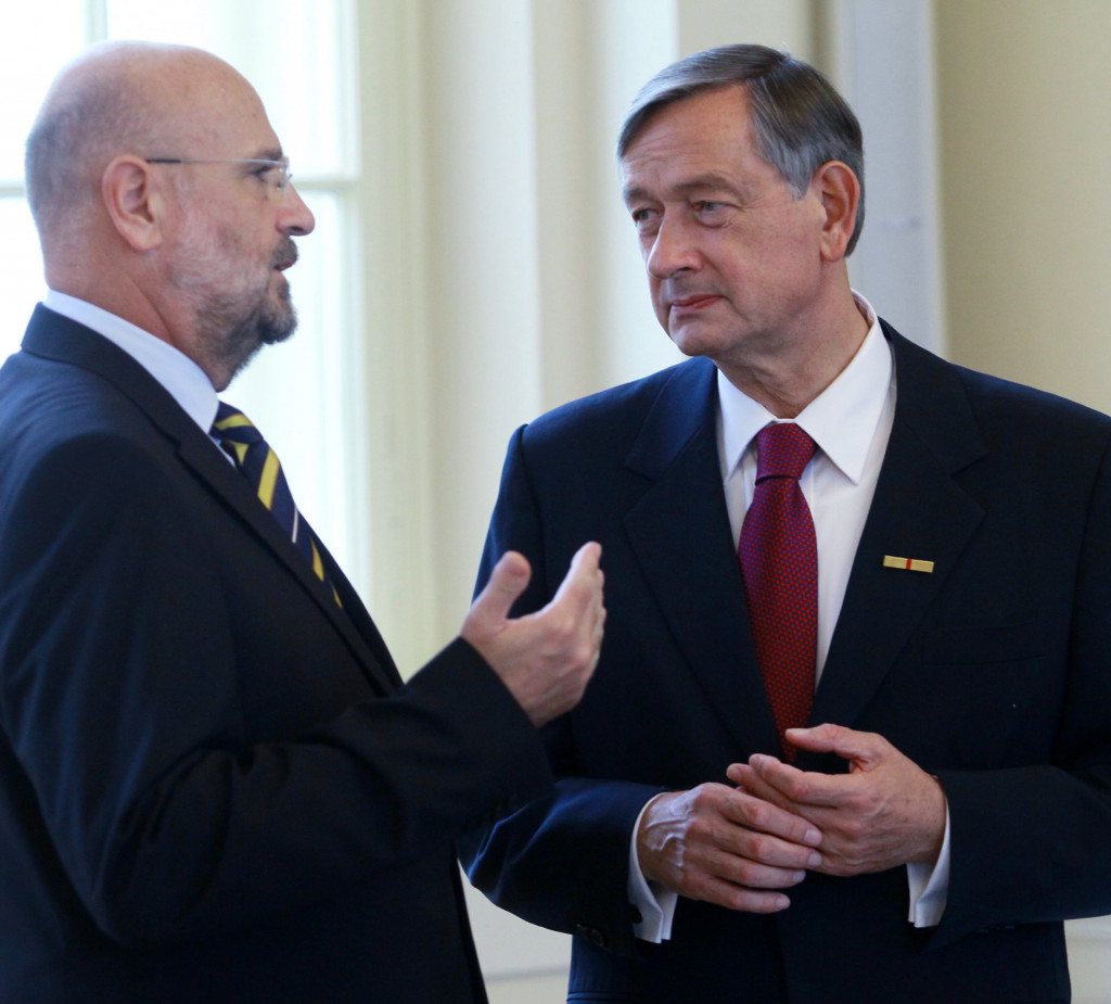 
				Branko Masle&scaron;a in Danilo T&uuml;rk. (Foto: STA)			