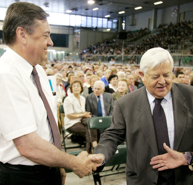 
				Zoran Janković in Milan Kučan. (Foto: STA)			