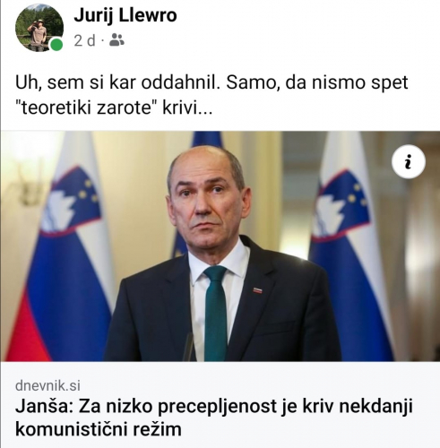 Kriv je Kučan in strici iz ozadja. Hvala Janša. Res. In ti Kučan, da smo si na jasnem. Si prodanec, kot so vsi v politiki...