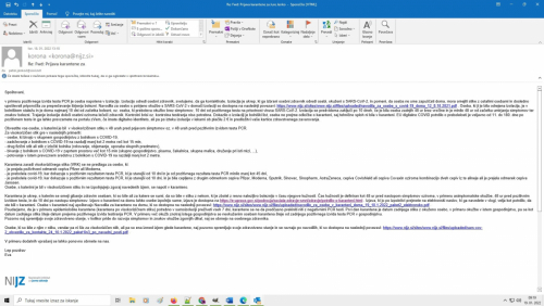 NUJNO SI PREBERITE TOLE!! NOBENA KARANTENA NI OBVEZNA! VSE JE NAVADEN LARIFARI!! KOMPLET VLADA IN STROKA LAŽEJO