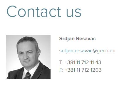 
				Srdjan Resavac je osrednja oseba GEN-I Beograd v Srbiji. (Foto: Posnetek zaslona- GEN-I Beograd Srbija)			