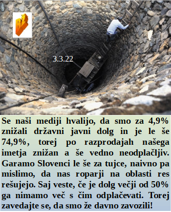 Slovenski in svetovni politični hlev na dan 3.3.22