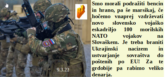 Slovenski in svetovni politični hlev na dan 9.3.22