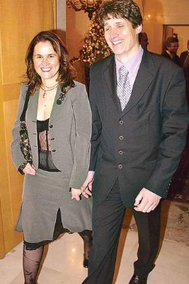 
				Janja in Borut Sajovic. (Foto: Posnetek zaslona- Gorenjski glas)			