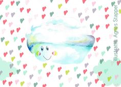 Happy Heart Cloud, illustration. Lees bijbehorend interview met illustrator Agnes Stapper