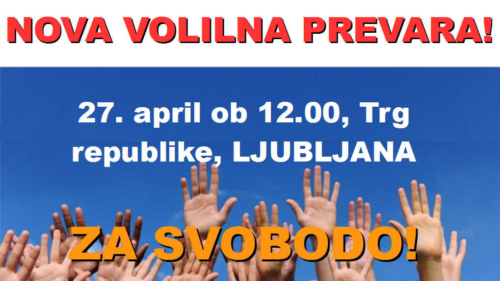 POZIV K BOJKOTU ŠE ENE VOLILNE PREVARE!