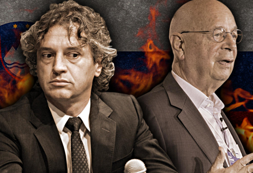 Robert Golob i Klaus Schwab