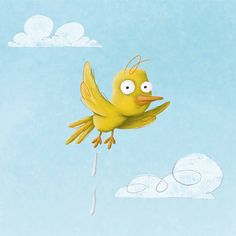 A little pooping bird from an illustration I&rsquo;m working on. #birdillustration #behance #illustration