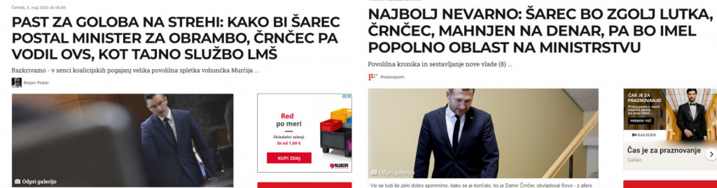 				Ali je predaja ministrstva za obrambo kadrom stranke LM&Scaron; nova tempirana bomba prihajajoče levosredinske koalicije? (Foto: Posnetek zaslona- Pozareport)			