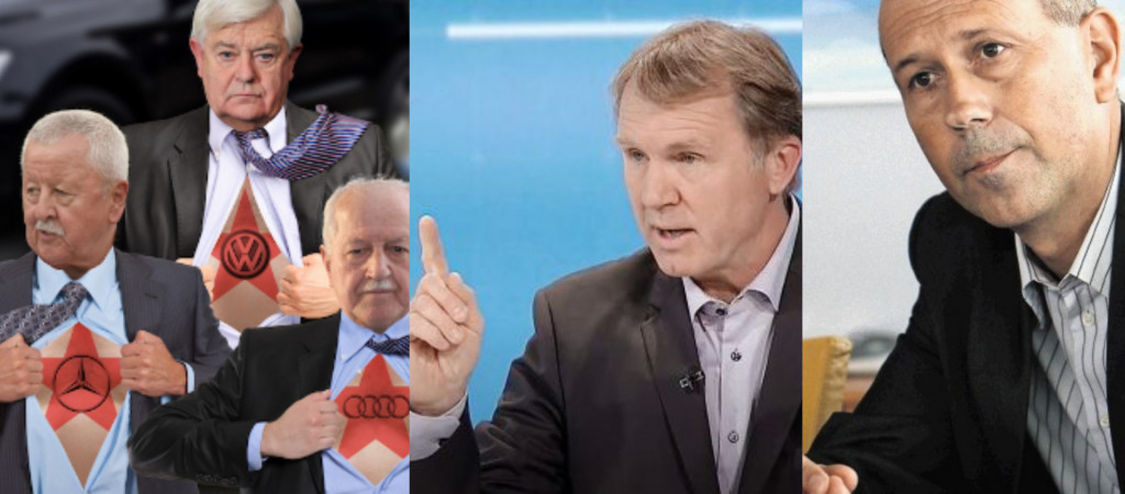 
				Milan Kučan, Dragan Isajlović, Gregor Golobič in Bojan Petan. (Foto: Posnetek zaslona- Fotomontaža Nova24tv, Tarča RTV Slovenija in Dnevnik)			