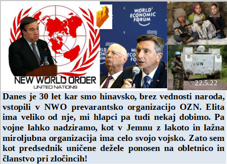Slovenski in svetovni politični hlev na dan 22.5.22