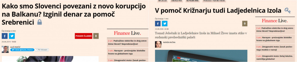 
				Foto: Posnetek zaslona- Finance			