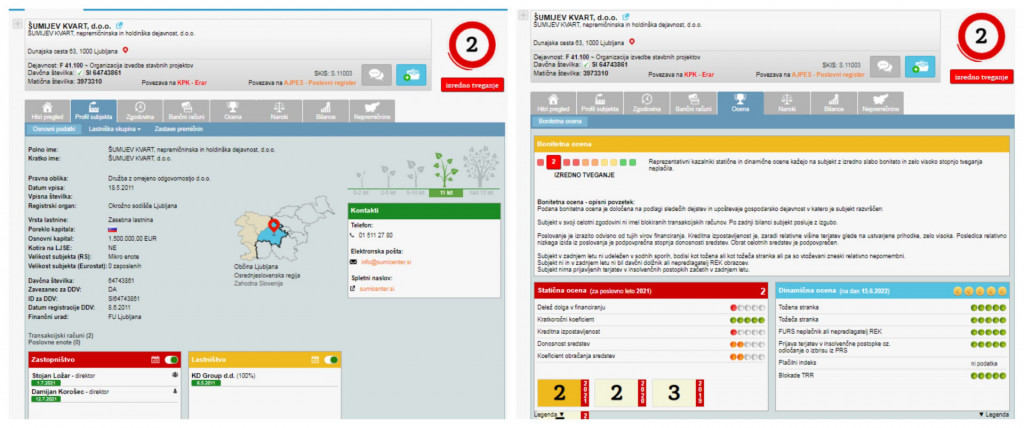 
				Foto: Posnetek zaslona-E-bonitete			