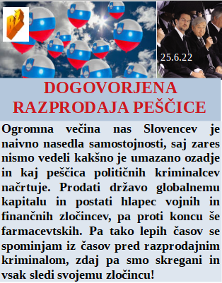 Slovenski in svetovni politični hlev na dan 25.6.22