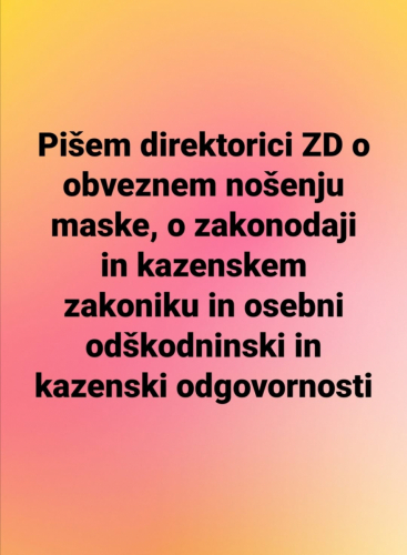 Da se zavedo, da bodo osebno kazensko in materialno odgovarjali za zločin, ki ga izvajajo