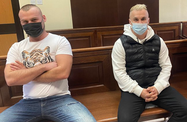 
				Nysret Hoxlaj in David Klemenc. (Foto: Posnetek zaslona- Slovenske novice, Moni Černe)			