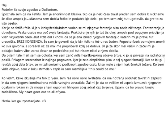 
				Foto: Instragram Skupina proti nasilju Du&scaron;ana Smodeja.			