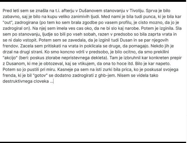 
				Foto: Instagram skupina Proti nasilju Du&scaron;ana Smodeja. 			