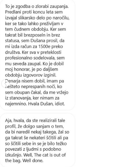 
				Foto: Instagram skupina Proti nasilju Du&scaron;ana Smodeja.			