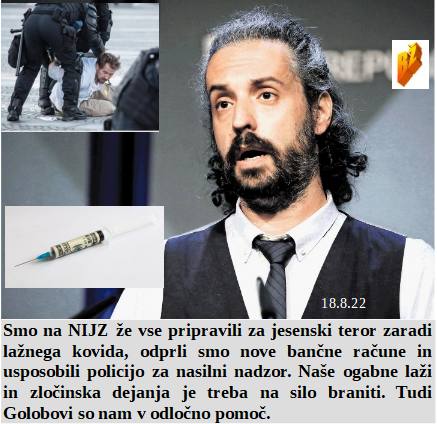 Slovenski in svetovni politični hlev na dan 18.8.22