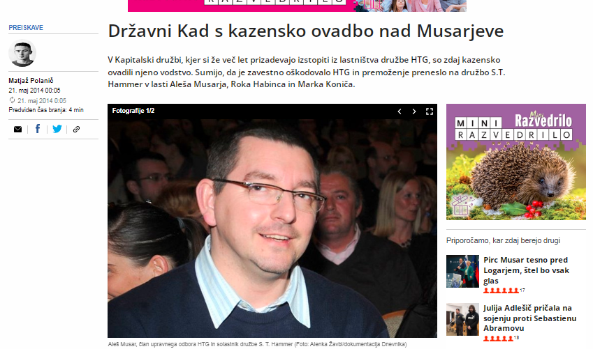 
				Foto: Posnetek zaslona- Dnevnik. (Foto: Posnetek zaslona- Dnevnik)			