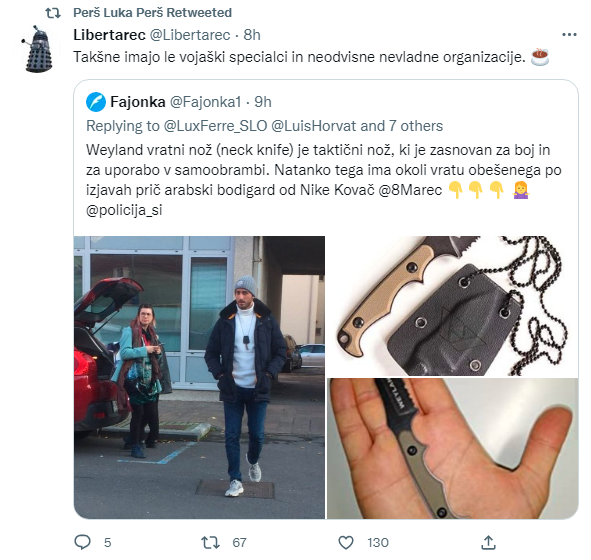 
				Ali je t.i. varnostnik res imel pri sebi orožje? (Foto: Twitter)			