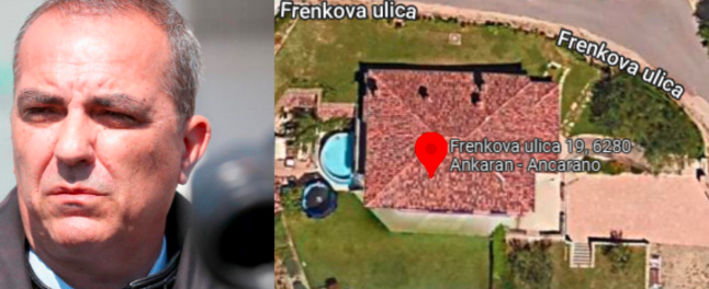
				Obalni kriminalist Dean Jurič in njegova hi&scaron;a v Ankaranu. (Foto: Posnetek zaslona-Prava, Google maps, Youtube)			