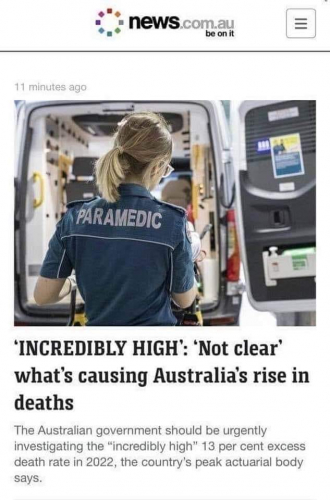 AVSTRALIJA: NEVERJETNO VISOK PORAST SMRTNOSTI, NIMAJO POJMA O VZROKU! SI MORETE MISLITI?