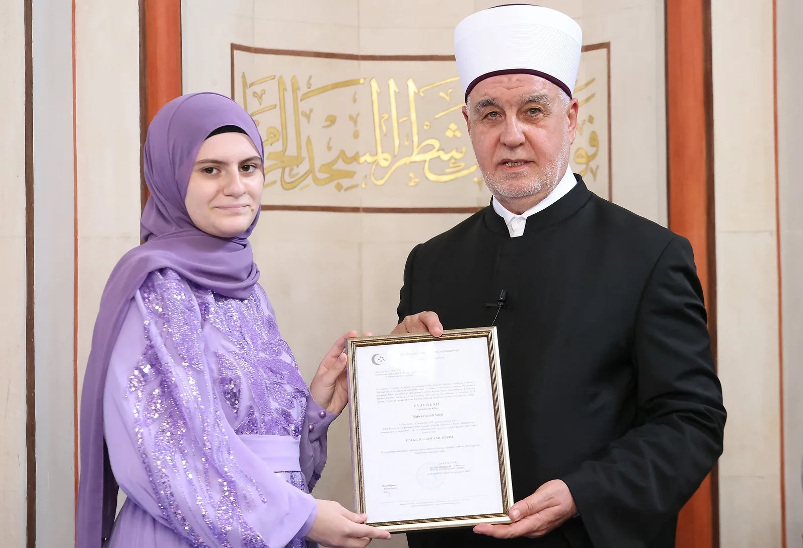 BANJA LUKA Najwi Sebai (20) prva hafiza Medrese 'Reis Ibrahim-ef. Maglajlić'