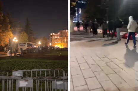 Policija propušta muškarce s fantomkama i kapuljačama u Pionirski park u Beogradu