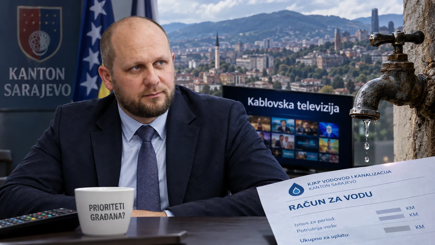 KAD OKERIĆ BUDŽETIRA Odlazeća Trojka za sobom ostavlja suhe česme, tvrdeći da Sarajlije imaju novca za skuplju vodu