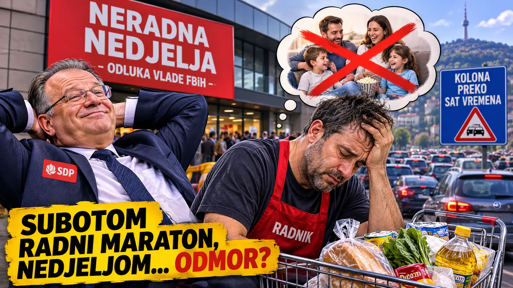 Nikšićeva neradna nedjelja postala je trgovački subotnji maraton: Buduća vlast mora popraviti stanje, ali paziti na radnike!