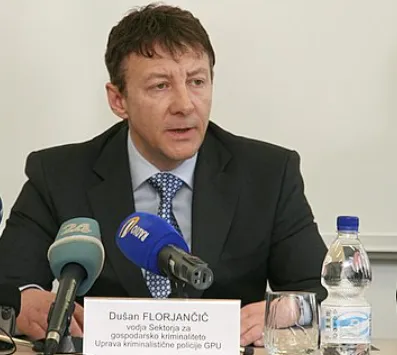 Dušan Florjančič, vodja sektorja za Gospodarsko kriminaliteto pri GPU. (Foto: Posnetek zaslona- Policija)