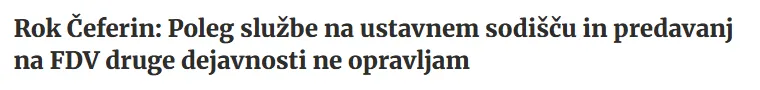 Izjava Roka Leferina iz leta 2024 zavaja slovensko javnost, da je le bil predavatelj na eni izmed slovenskih fakultet. (Foto: Posnetek zaslona-Siol)