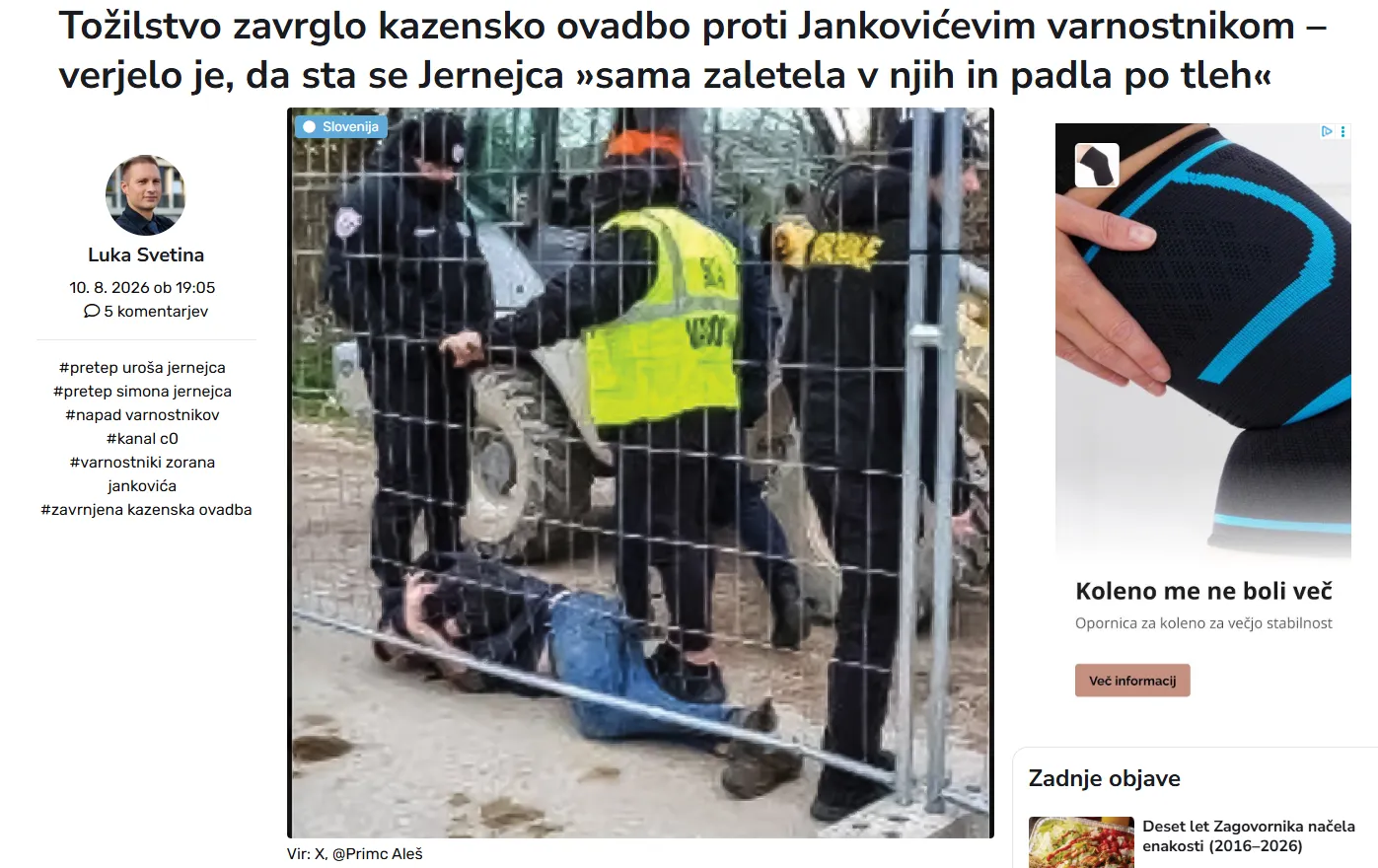 Foto: Posnetek zaslona- Domovina