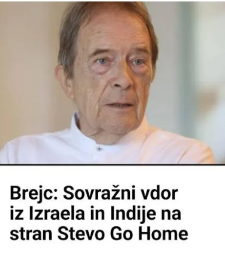 Miha Brejc, pobudnik in prvi obraz zelo sporne peticije Stevo go home. (Foto: Posnetek zaslona- Primož Lovre, Reporter)