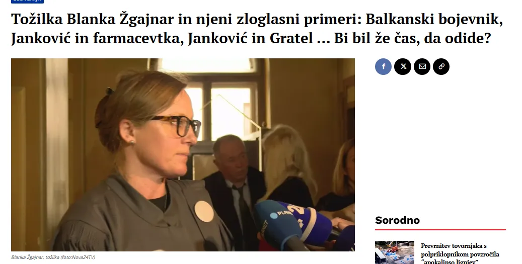 Foto: Posnetek zaslona- Nova24tv