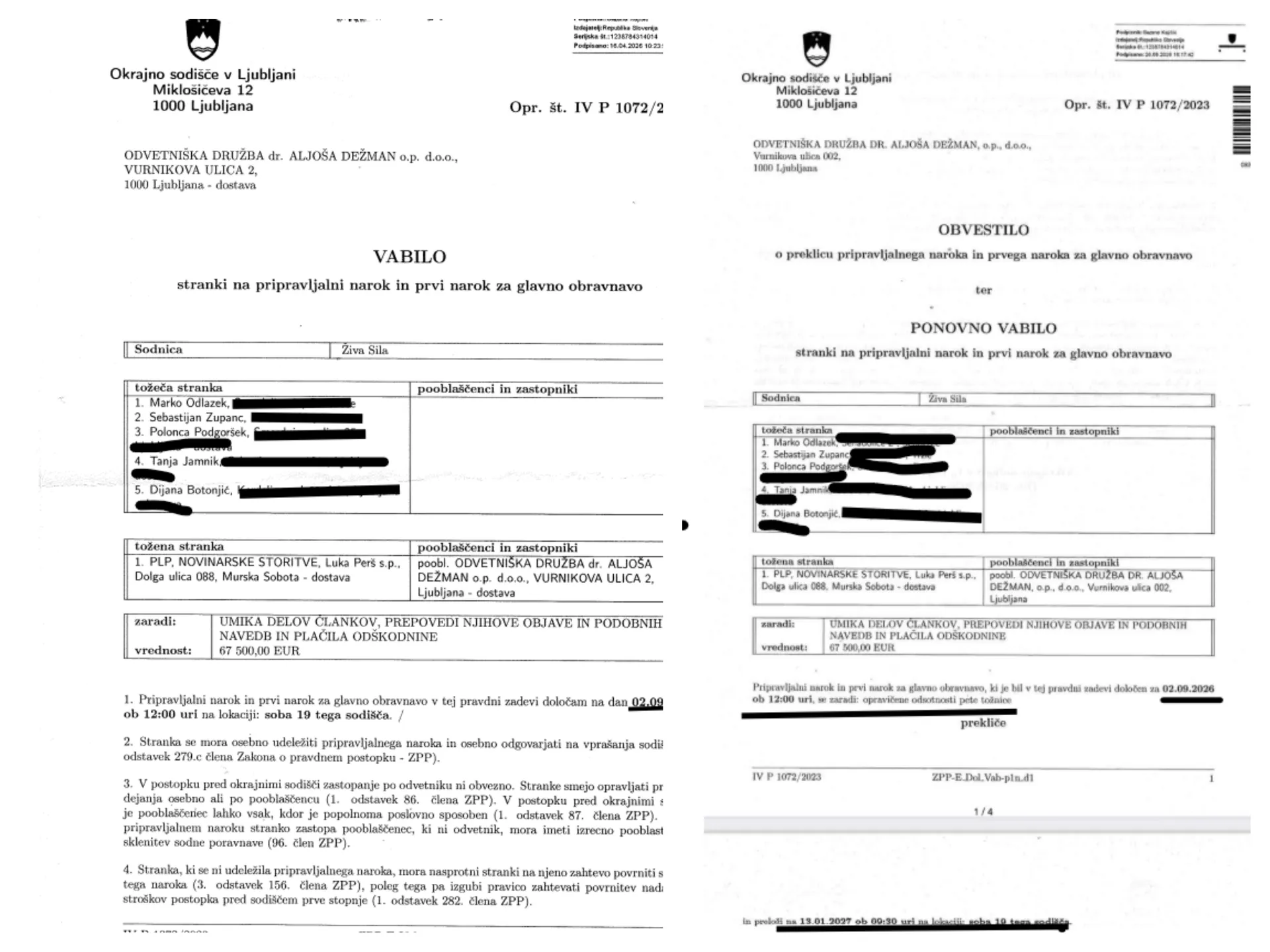 Skoraj tri leta čakanja,nato pa zahteva za preložitev:se visoki predstavniki GZS bojijo razkritij o dopustovanjih z Odlazkom?