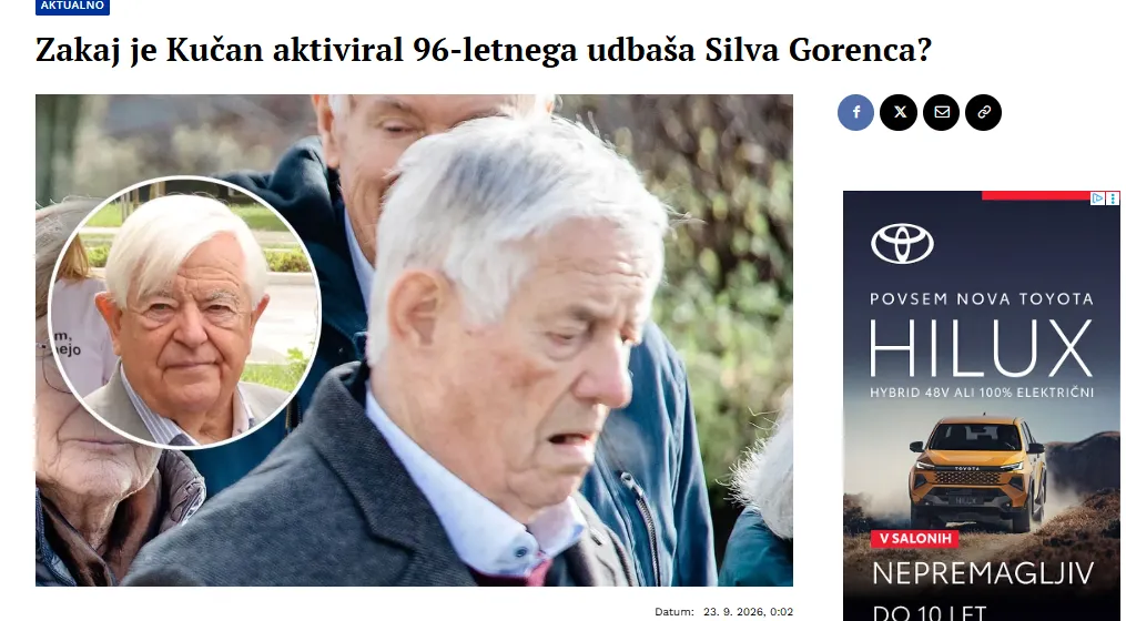 Ali bo Silvo Gorenc uporabil svoj vpliv nad sedanjm predsednikom GEN-EN Andrejem Vizjakom,  matična družba, pod katero spada hčerinsko podjetje GEN-I z več milijardnim denarnim tokom. (Foto: Posnetek zaslona-Nova24tv)