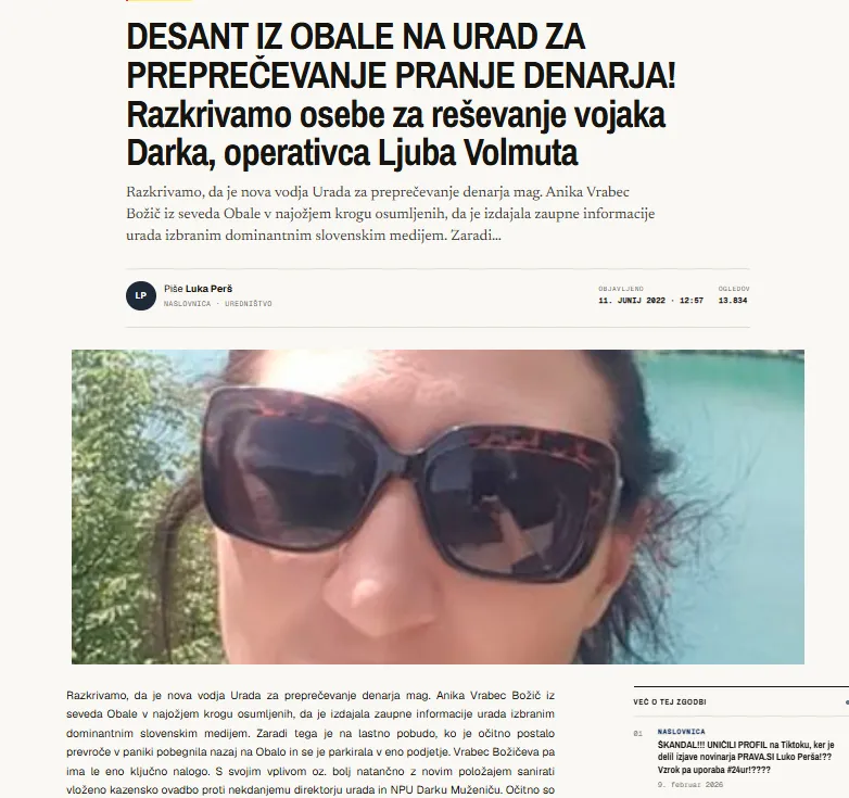 Anika Vrabec Božič, sedaj parkirana pri Borutu Jamniku v SID banki. (Foto: Prava.si)