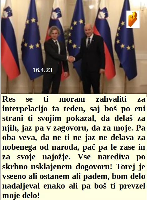 Slovenski in svetovni politični hlev na dan 16.4.23