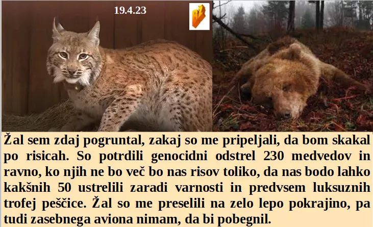 Slovenski in svetovni politični hlev na dan 19.4.23