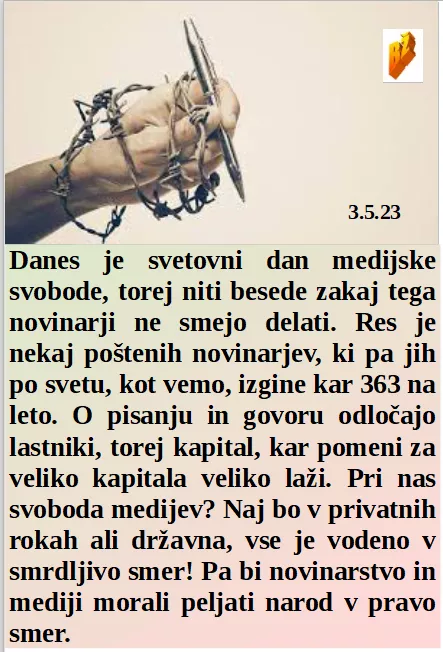Slovenski in svetovni politični hlev na dan 3.5.23