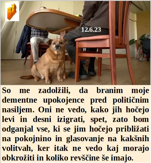 Slovenski in svetovni politični hlev na dan 12.6.23